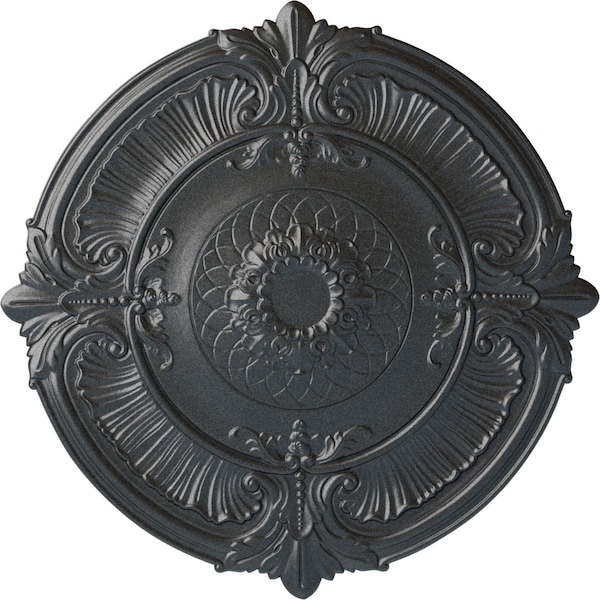 Ekena Millwork Attica Ceiling Medallion (Fits Canopies up to 3 3/4"), Hand-Painted Pewter, 39 1/2"OD x 2 1/2"P CM39ATPES - main